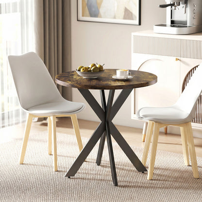 29" Round Dining Table with Steel Legs