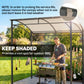 7' x 5' BBQ Grill Gazebo Tent, Garden Grill Canopy with Steel Frame and Hooks, Outdoor Sun Shade, Beige
