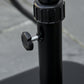 Patio Umbrella Base, 24 lb Heavy Duty Concrete Umbrella Stand, Market Table Umbrella Base Holder for Outdoor, Black