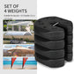 Tent Weights Set of 4, Total 26 LBS Weights for Canopy Gazebo Legs with Reinforced Pins and Carry Belt