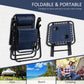Zero Gravity Chair Set of 2 Patio Chair with Side Table Cupholders and Pillows for Pool, Backyard, Lawn, Beach, Red