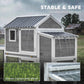 Large Chicken Coop, 134"L Wooden Chicken House with Run, Nesting Box, Slide-Out Tray, Waterproof Roof and Ramp