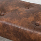 Bedroom Bench, End of Bed Bench with Button Tufted, PU Leather Upholstered Entryway Bench with Wood Legs, Brown
