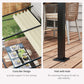 Metal Pergola with Sliding Roof Canopy, Retractable Pergola Canopy