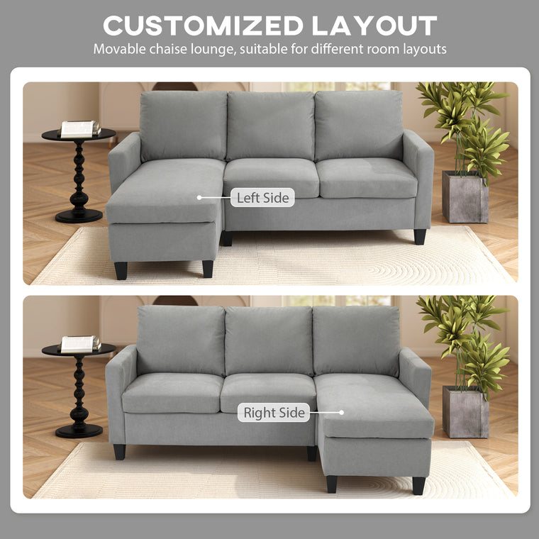 L-Shaped Sectional with Ottoman