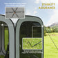 11 x 11ft Pop Up Screen Tent, UPF50+ Portable Camping Gazebo Screen House with Carry Bag, Light Grey
