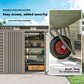 8 x 4FT Galvanized Garden Storage Shed, Metal Outdoor Shed with Double Doors and 2 Vents, Light Grey