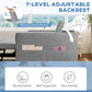 Pull Out Sofa Bed, Sleeper Sofa Couch with USB Ports, Small Linen Loveseat Futon Couch for Living Room, Grey