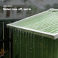 6.5' x 4' Outdoor Storage Shed, Metal Garden Shed with Lockable Double Doors, 4 Vents, Light Green