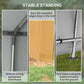 Outdoor Storage Shed Portable Garage with Roll-up Door for Motorcycle, Bike, Garden Tools, Beige