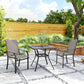 Patio Chairs Set of 2 with Armrest and High Backrest, for Backyard, Balcony, Porch, Poolside, Deck, Garden, Brown