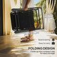 Folding Zero Gravity Chair, 5-Position Adjustable Outdoor Lounge Chair Recliner with Headrest, Black