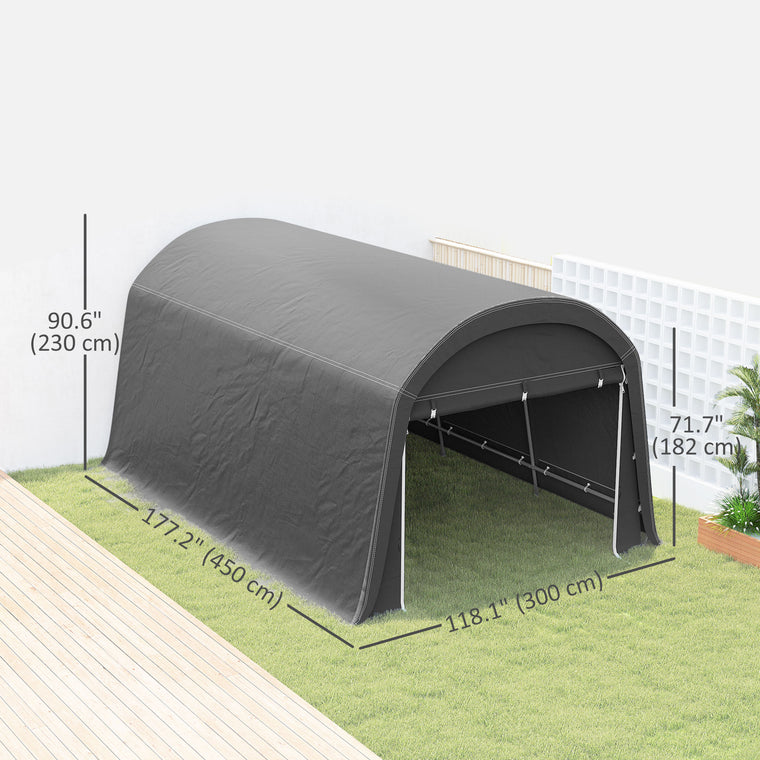10' x 15' Garden Shed with Roll-Up Door