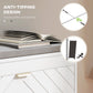 Shoe Storage with Seat, Upholstered Hallway Bench, Shoe Bench with Flip Drawer and Vent for 5 Pairs of Shoes