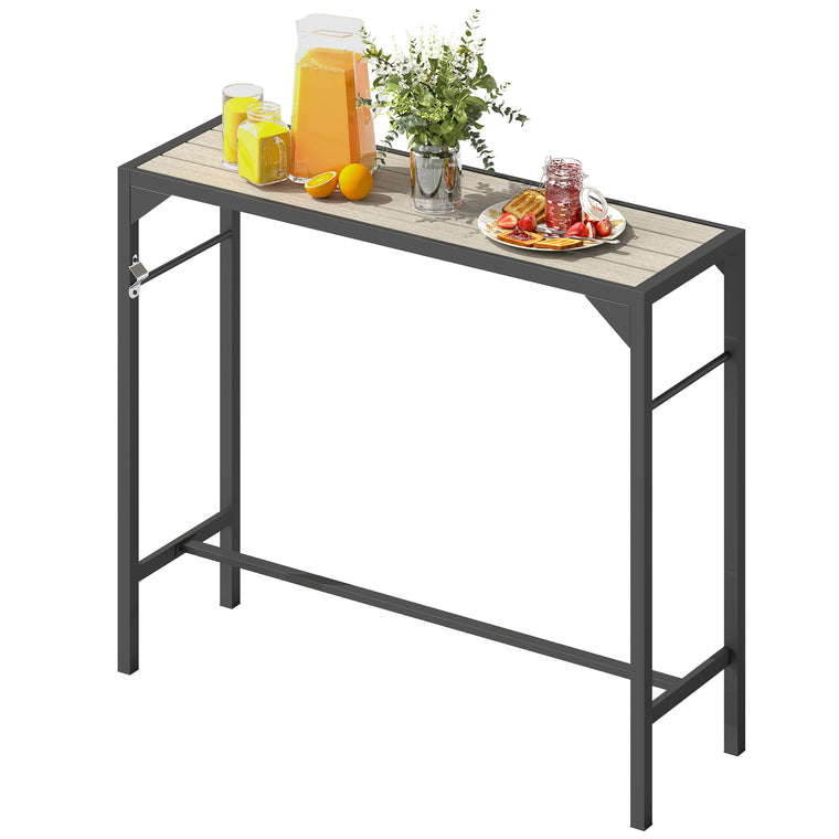 Bar Height Table with Built-In Bottle Opener
