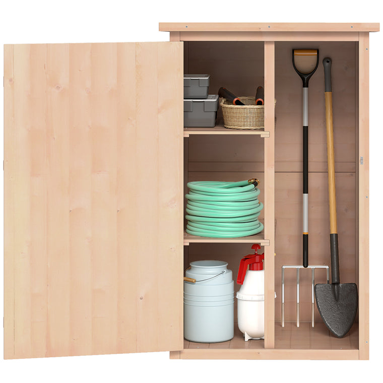 29.9" x 21.7" x 45.3" Storage Cabinet with Asphalt Roof