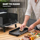 Charcoal BBQ Grill, Portable Barbecue Grill with Adjustable Grates, Foldable Legs, Side Shelf for Camping Travel, Black