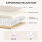Loveseat Sofa, Modern Couch with Pocket Spring, Linen Upholstered, Thick Padded, Beige