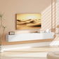 71" Floating TV Stand for TVs up to 72 Inch, Wall Mount Media Console with 2 Fluted Flip-Down Doors, Cable Hole, White
