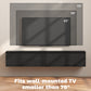 Wall Mounted TV Stand, Floating TV Cabinet with Storage, for TVs up to 70", High Gloss Effect, Black