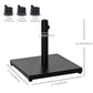 40 lbs Steel Square Umbrella Base Stand w/ Adjustable Knob Parasol Stand Garden Patio Outdoor Home, Black