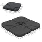 Black 4-Piece Portable Umbrella Base Weights