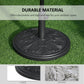 29lbs Cement Round Umbrella Base Heavy Duty 19" HDPE Parasol Stand, Black