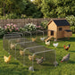 Extra Long Chicken Tunnel for Outside, 354" x 39" Galvanized Steel Chicken Run for 10-15 Chickens or Ducks