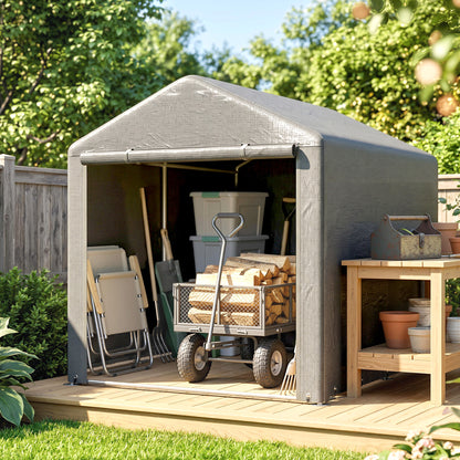 Galvanized Steel Bike Shed