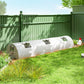 Portable Mini Greenhouse, Tunnel Growing Tent with 5 Mesh Windows and Steel Frame