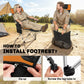 Set of 2 Reclining Camping Chair with Foot Rest, Folding Camping Chair w/ Headrest, Cup Holder, Storage Bag, Orange