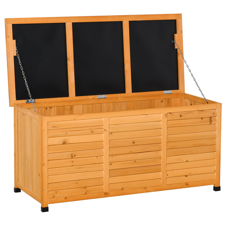 75 Gallon Wood Deck Box Bench with Weather-Fighting Finish
