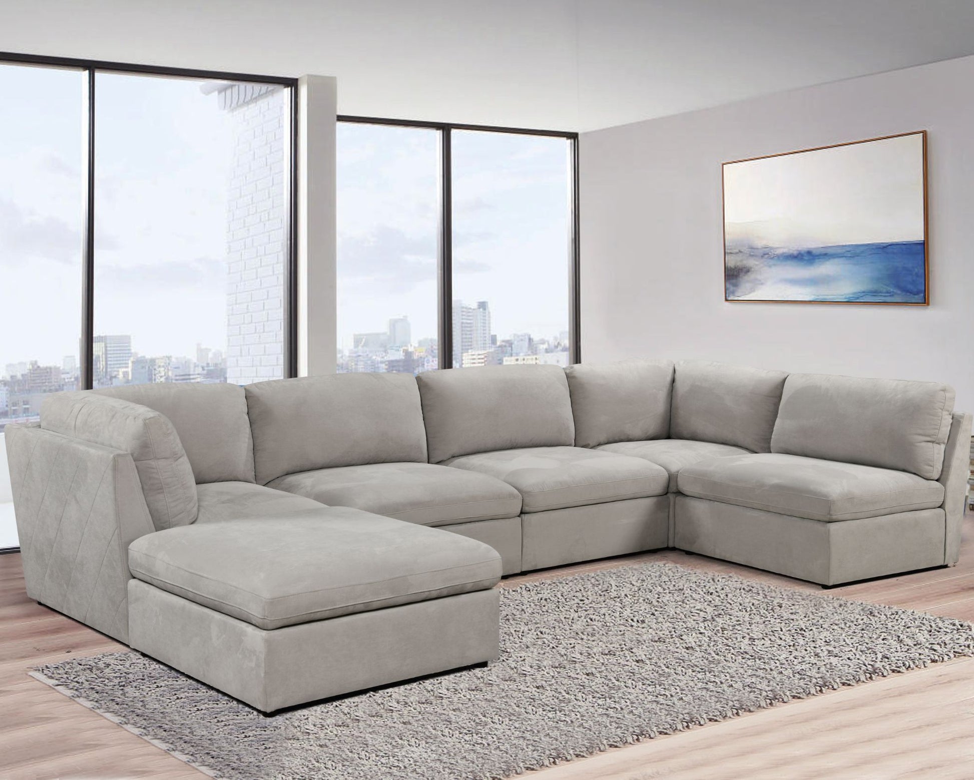 Long Beach Modular Cloud Couch Per Pc