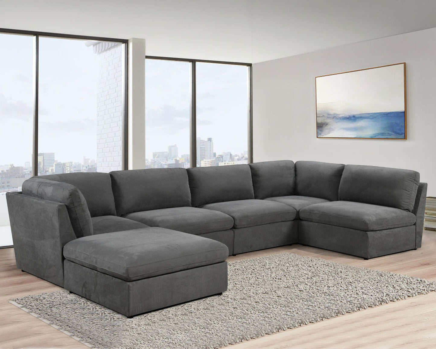 Long Beach Modular Cloud Couch Per Pc