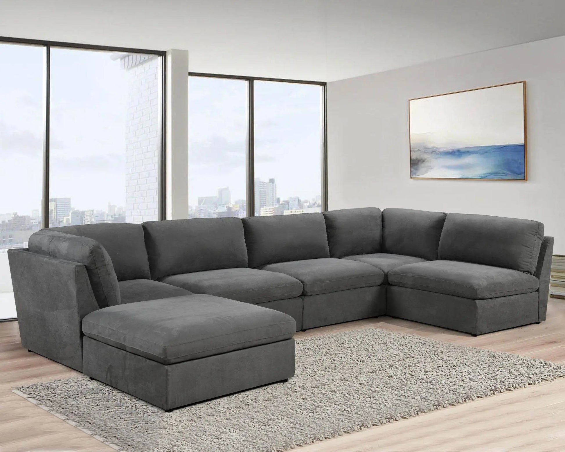 Long Beach Modular Cloud Couch Per Pc - Forward Furniture