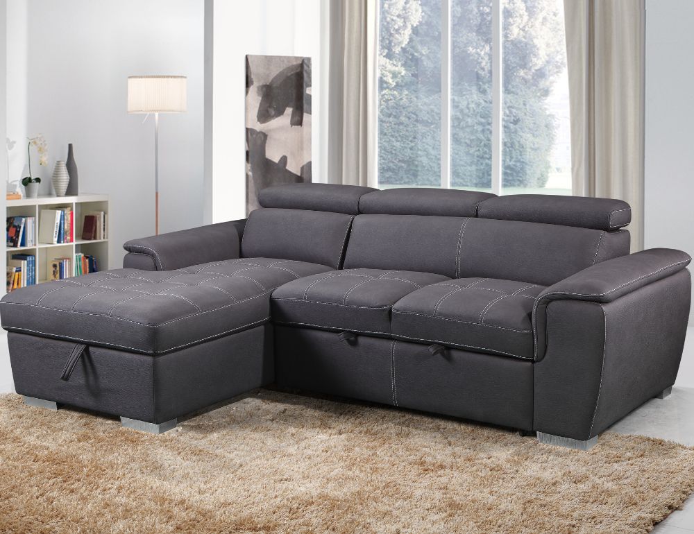 Jordan Sleeper Sectional with Storage Chaise