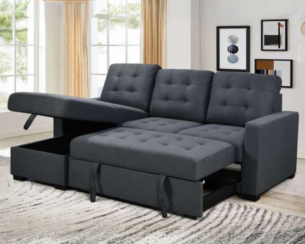 Dyno Reversible Sectional with Sleeper Storage