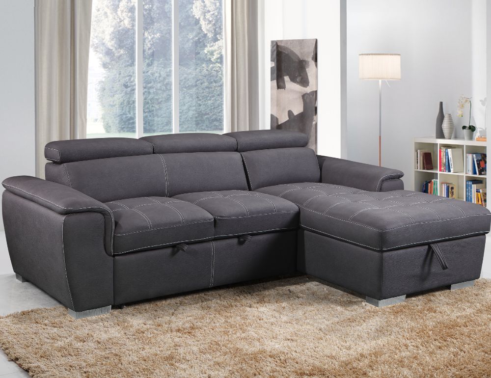 Jordan Sleeper Sectional with Storage Chaise