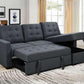 Dyno Reversible Sectional with Sleeper Storage