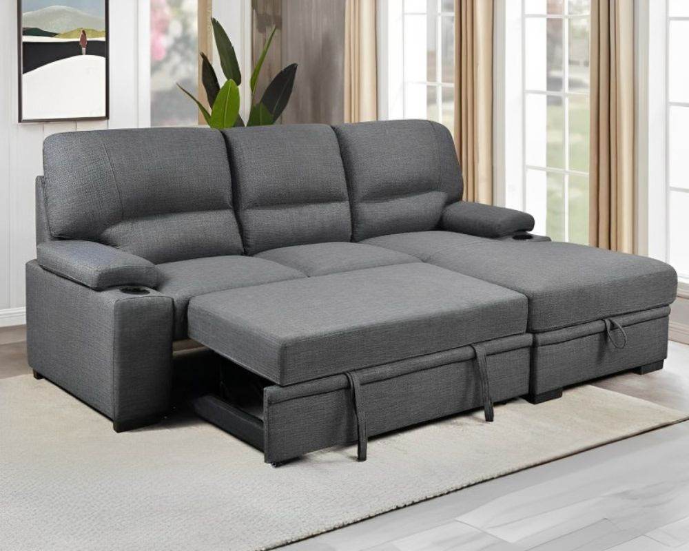 Porter Sleeper Sectional with Cup Holders - Forward Furniture