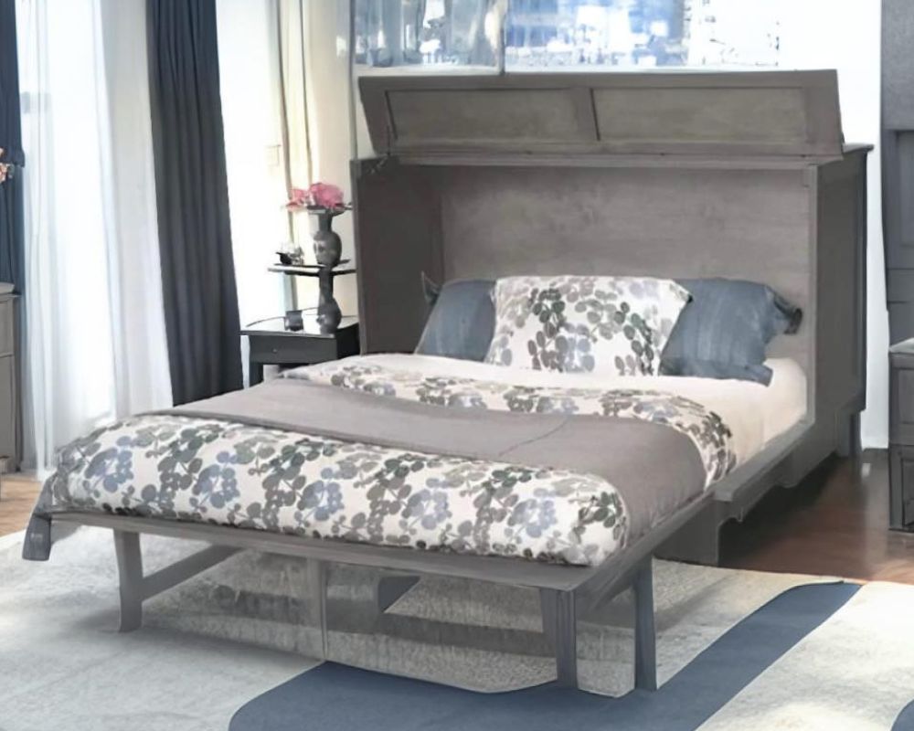 Dawson Queen Murphy Cabinet Bed in Grey