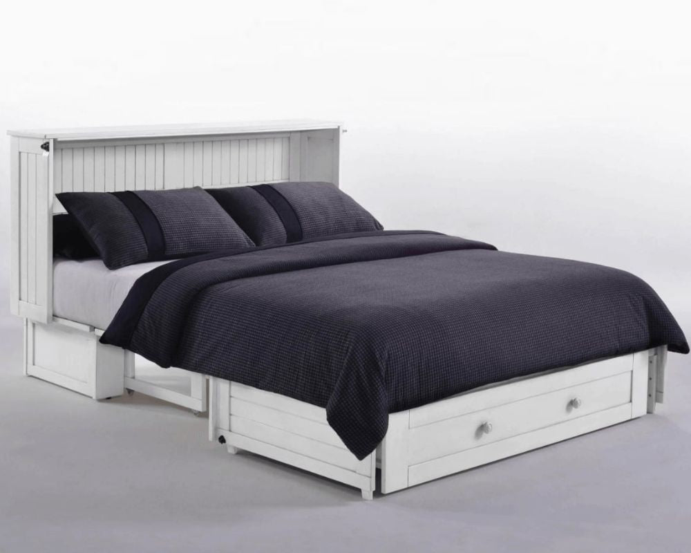 Daisy Queen Murphy Cabinet Bed with Memory Foam Mattress