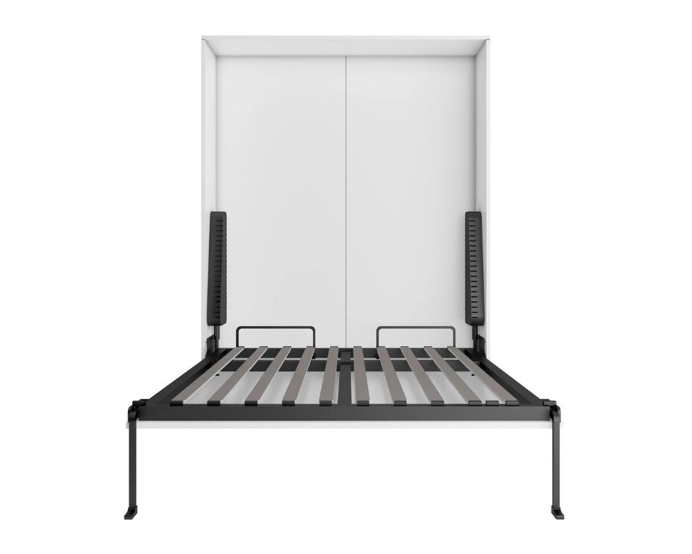 Wallie White Vertical Murphy Bed