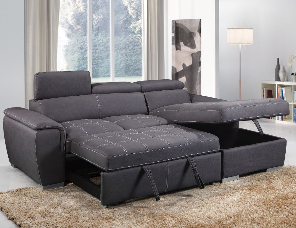 Jordan Sleeper Sectional with Storage Chaise