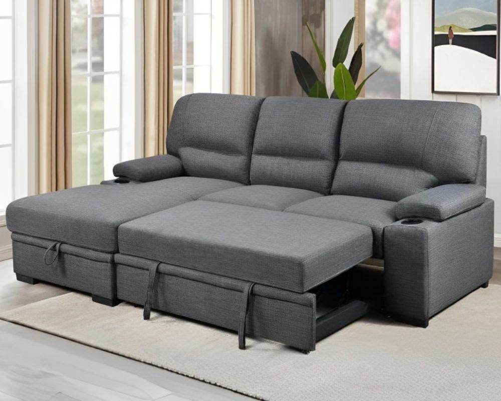 Porter Sleeper Sectional with Cup Holders - Forward Furniture