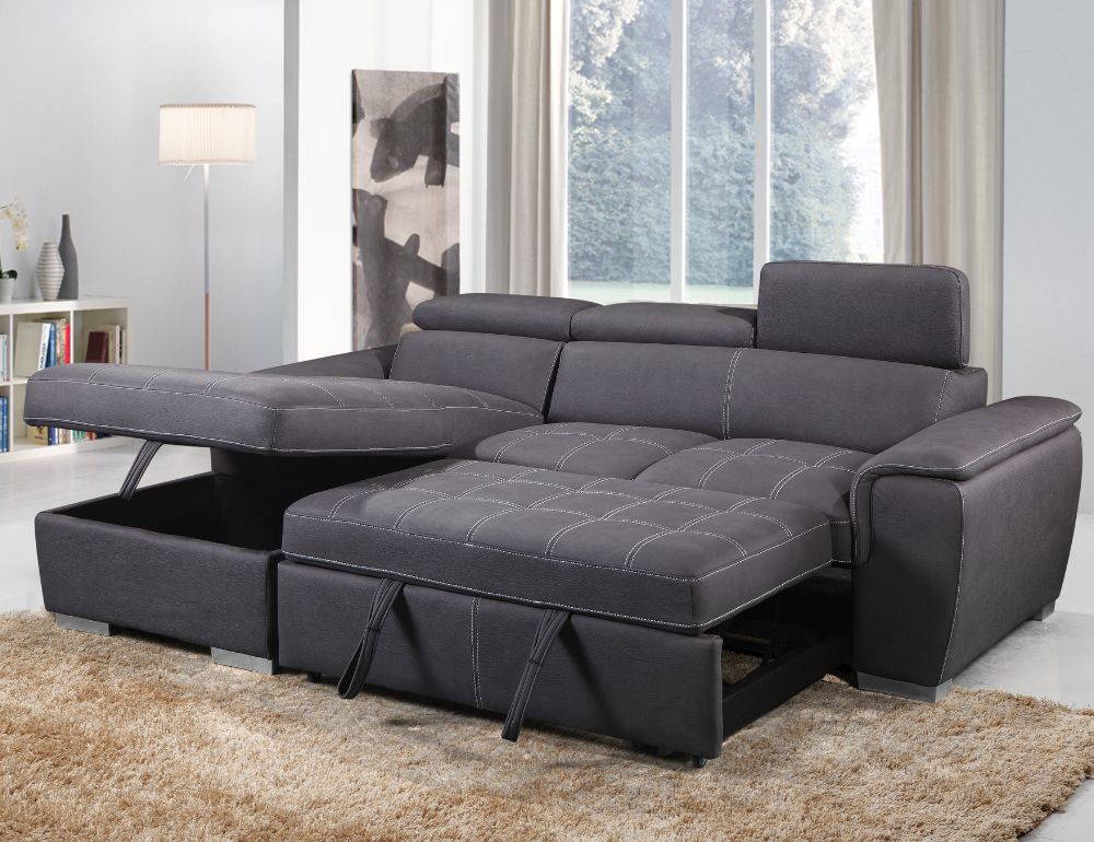 Jordan Sleeper Sectional with Storage Chaise