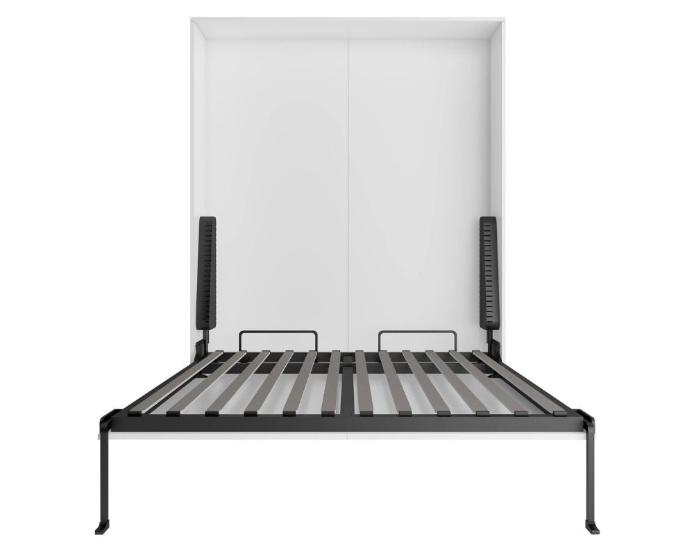 Wallie White Vertical Murphy Bed