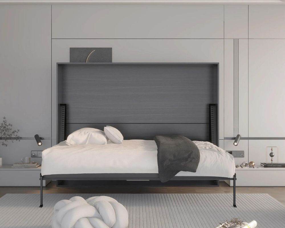 Heidi Horizontal Murphy Bed Rustic Grey