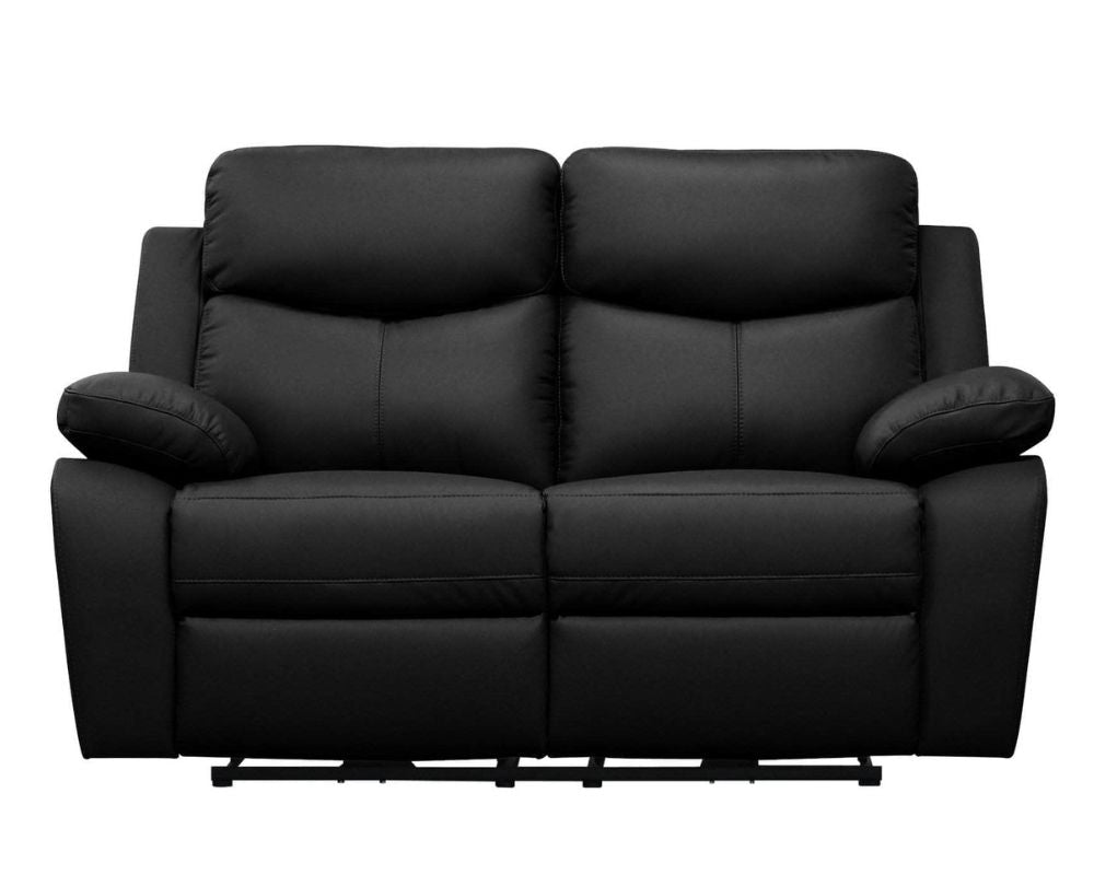 Aveon Pillow Top Arm Reclining Loveseat in Leather Match - In 2 Colours