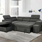 Bel Air Convertible Sleeper Sectional with Storage